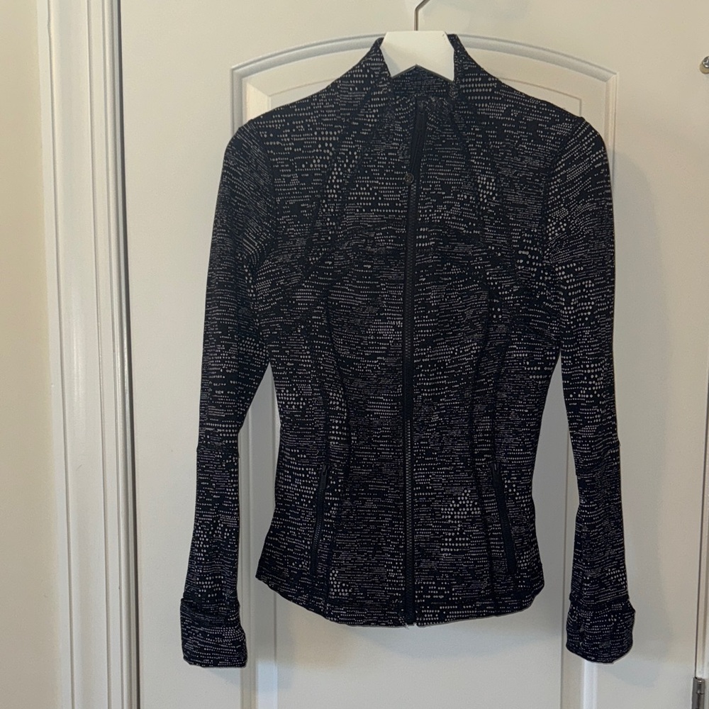 Lululemon Athletica Black and White Textured Jacket